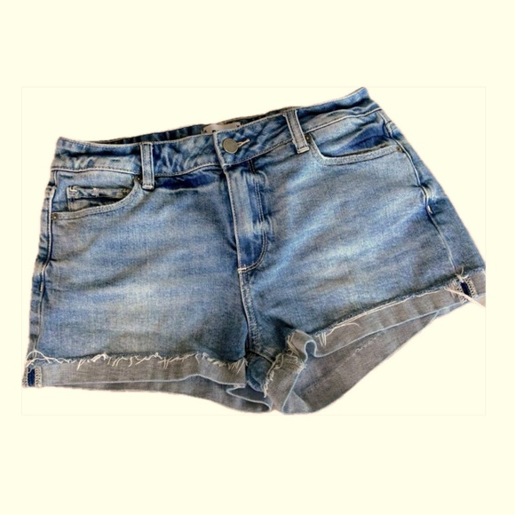 PAIGE Pants - PAIGE Vintage Jimmy Jimmy Cutoff High‎ Waisted Denim Shorts, Size 28